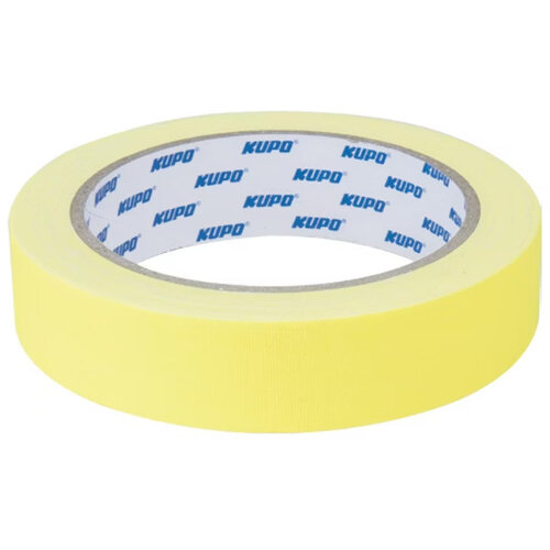 Kupo Cloth Spike Tape 11.4m long × 24mm wide Yellow
