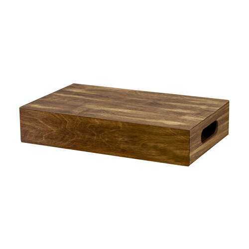 Kupo KAB-004-BST Brown Stained Half Apple Box 20" x 12" x 4"