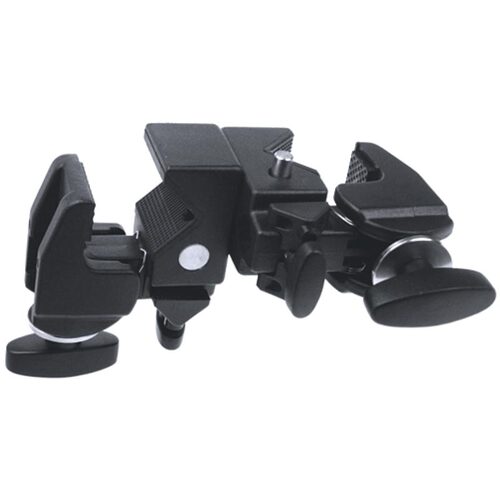 Kupo KCP-720B Superb Double Clamp with Adjustable Handle - Black