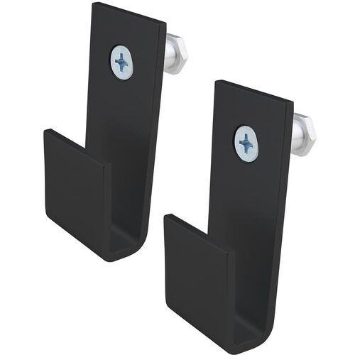 Kupo KD-795B Black Square J Hook Pair to Fit Hex Mount Convi Clamp