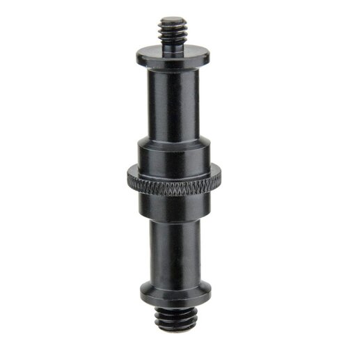 Kupo KS-017 Steel Black 16mm spigot with 3/8" male and 1/4" male thread