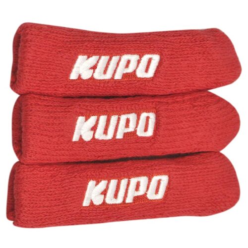 Kupo Stand Leg Protector Set of 3 12cm × 4cm Red