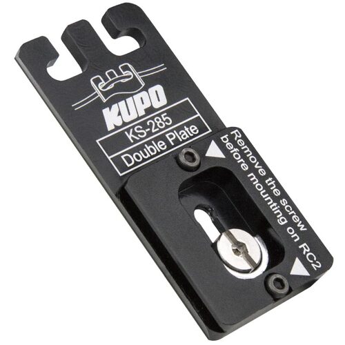 Kupo KS-285 Quick Release Plate for Arca Swiss and Manfrotto RC2 Tripod Systems