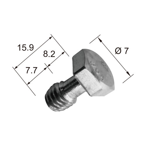 Kupo 3/8"-16 x 5/8" Stainless Steel Hex Head Screw