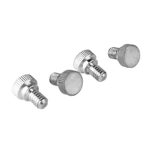 Kupo 1/4"-20 x 10mm Steel Thumb Screw, Knurled Head (Set of 4)