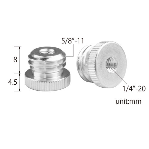 Kupo 1/4"-20 To 5/8"-11 Threaded Screw Adapter for Tripod
