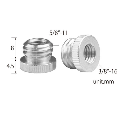 Kupo 3/8"-16 To 5/8"-11 Threaded Screw Adapter for Tripod