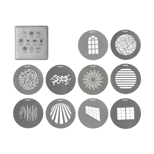 Nanlite Bowens Mount Projection Attachment GOBO Set 1 (10pcs in one Set)