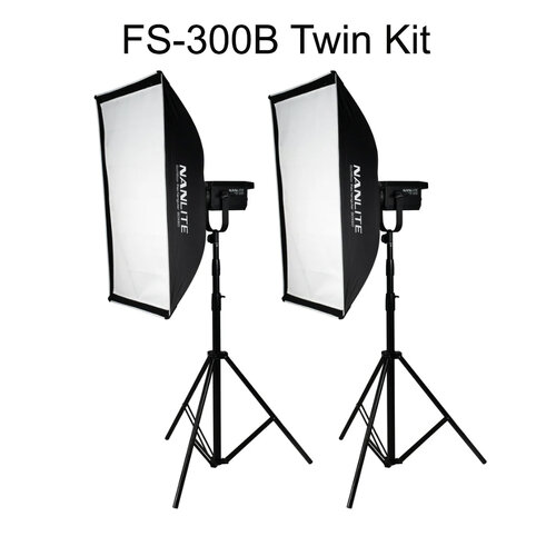 Nanlite FS-300B Twin 5600K Bi-Colour LED Kit