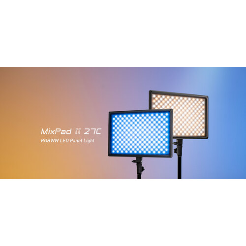 Nanlite Mixpad II 27 Adjustable Bicolor Tunable RGB Dimmable Hard and Soft Light LED Panel