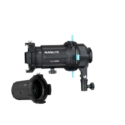 Nanlite Projection Attachment with 19 and 36 Degree Lens for Forza 60 FS60B FC60/120