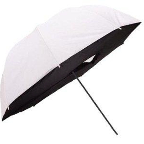 109cm 43" White/Black Portable Flash Shoot Thru Soft Box Collapsible Umbrella